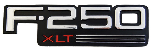 EMBLEMA LETRERO FD F-250 XLT CROMO