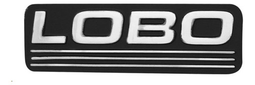 EMBLEMA LETRERO FD LOBO RAYAS CROMO