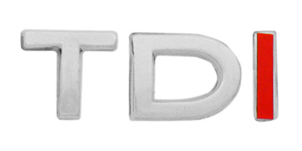 EMBLEMA LETRERO TDI BORA DIESEL CROMO