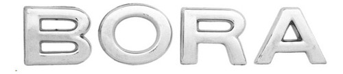 EMBLEMA LETRERO VW BORA CHICO CROMO