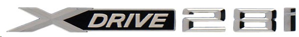 EMBLEMA LETRERO XDRIVE 28i CROMO