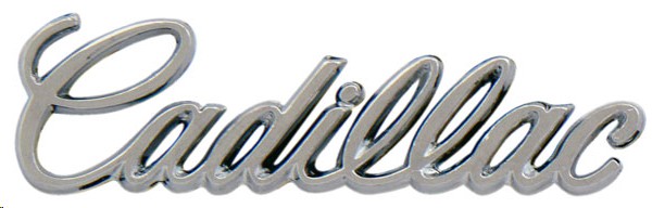 EMBLEMA LETRERO CADILLAC CROMO