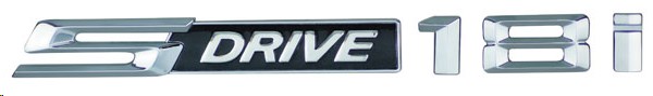 EMBLEMA LETRERO SDRIVE 1.8i BMW CROMO