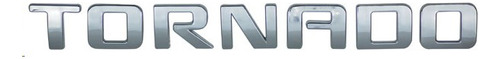 EMBLEMA LETRERO TORNADO CROMO