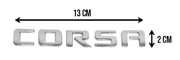 EMBLEMA LETRERO CV CORSA NUEVO CR
