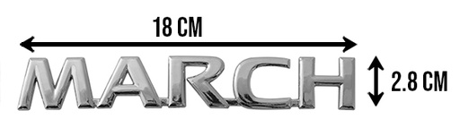 EMBLEMA LETRERO MARCH 09-15 CR