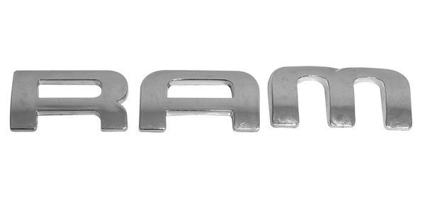 LETRAS RAM 02-09 CROMO PRECIO NORMAL= $1