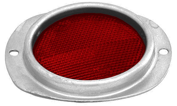 PLAFON REFLEJANTE DE LAMINA 3.8X4.4" ROJ