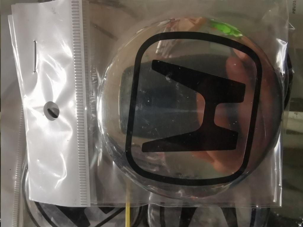 EMBLEMA CENTRO RIN HONDA MEDIANO ( 59 MM )