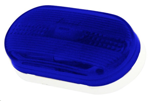 PLAFON OVALADO DE PRESION 2X4" AZUL