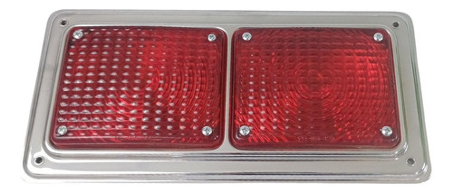 PLAFON UNIVERSAL EMBUTIDO DOBLE ROJO