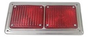 PLAFON UNIVERSAL EMBUTIDO DOBLE ROJO