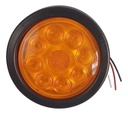 PLAFON EMBUTIDO 4" SELLADO C/MOVIM AMBAR