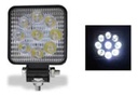 FARO RECTANGULAR CH 9 LEDS 8 CMS BLANCO