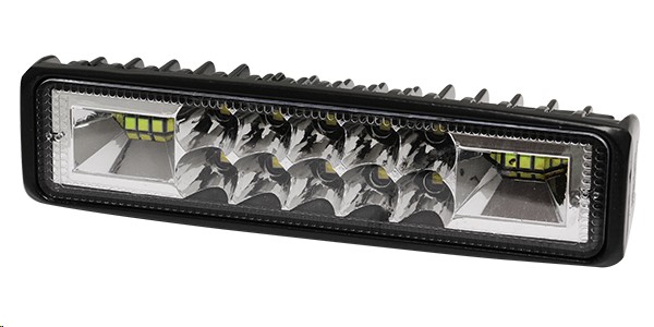 FARO RECTANGULAR 16 LED C/ESTROBO BLANCO