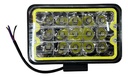 FARO RECT 15 LED 16.2X10.5cms BLANCO ALT