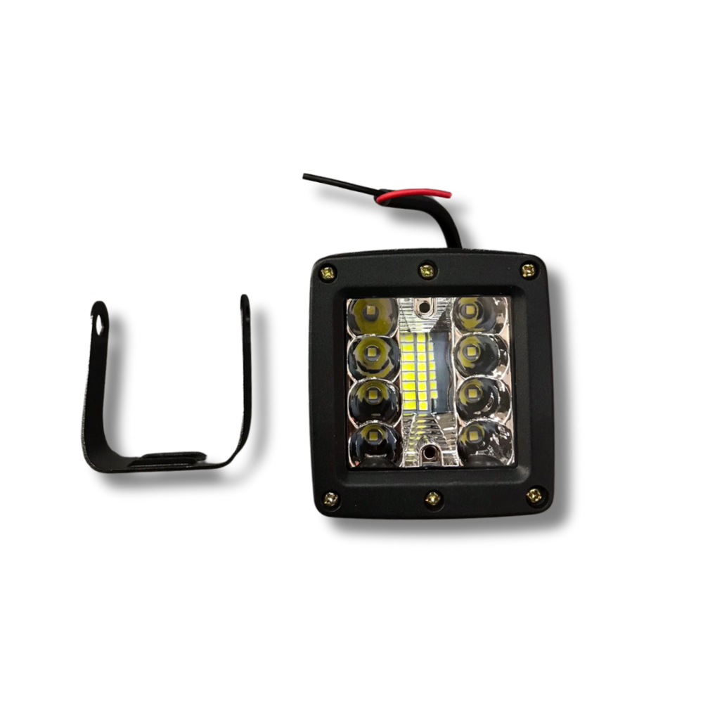 FARO CUADRADO 8cms 16 LED BLANCO
