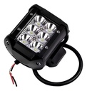 FARO RECTANGULAR 6LEDS ALTA INTENS 2 LINEAS 1PZA