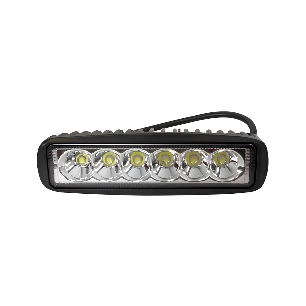 FARO RECTANG 6 LEDS ALTA INTENS 1 LINEA