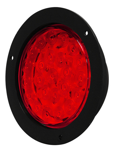 [009-P136-24LR] PLAFON REDONDO 4" ROJO 24 LEDS 4 FUNCIONES