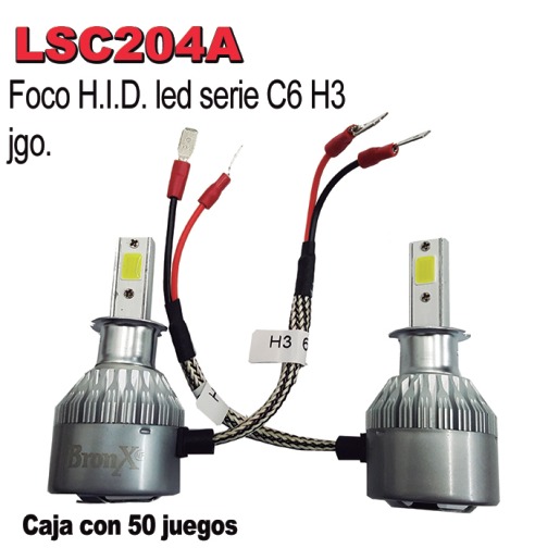 FOCO H3 LED 2 CARAS 36W 9/36 V 7600LM