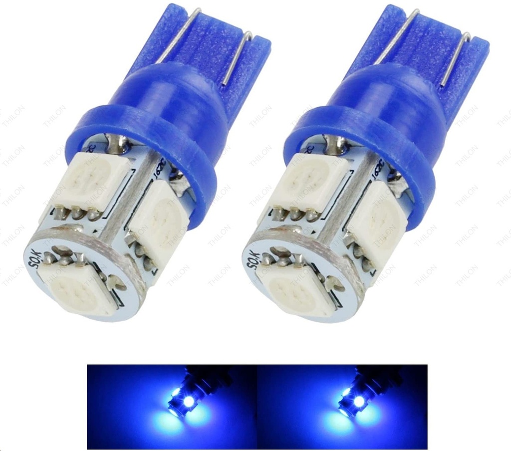FOCO 158 5 LEDS AZUL CON ESTROBO CANBUS