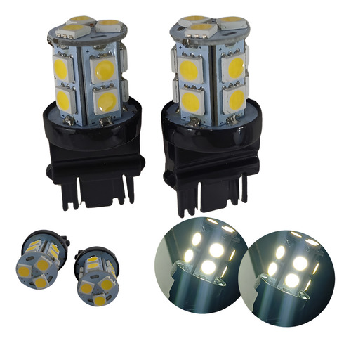 FOCO 3157 13 LEDS BLANCO T/MAZORCA CON ESTROBO