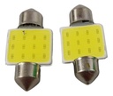 FOCO LUZ INTERIOR 31mm COB BLANCO 2 PIEZAS
