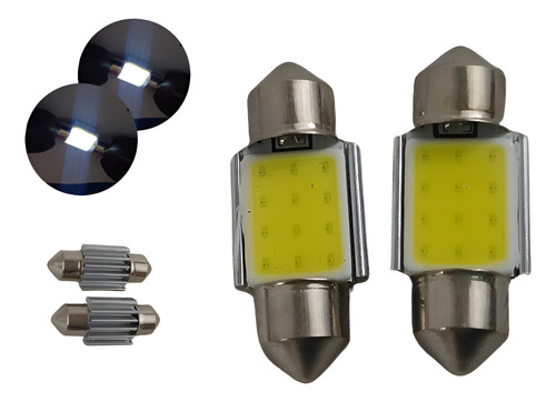 FOCO LUZ INTERIOR 6 LEDS BLANCO 31mm