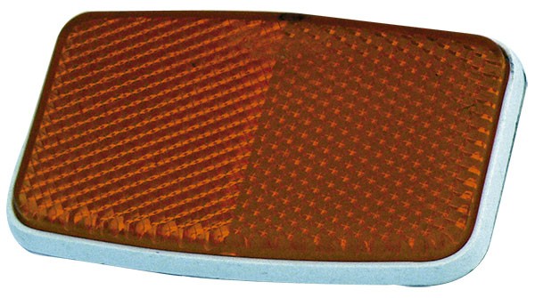 PLAFON REFLEJANTE RECTANGULAR 7.5 X 4.6 cm AMBAR