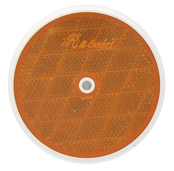 PLAFON REFLEJANTE REDONDO 3.5" AMBAR   *