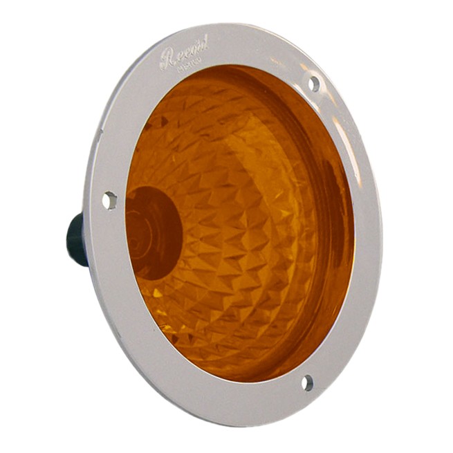 PLAFON EMBUTIDO 4 AMBAR BASE ATORNILLAR 