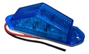 PLAFON ESTRIBO SELLADO 6 LED GEL ESTROBO 3.5X.6" AZUL 12-24V