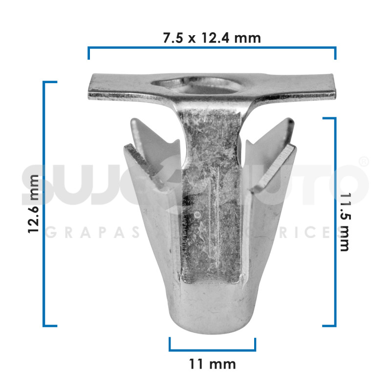 GRAPA METALICA P/MARCO RAD CV GALVANI