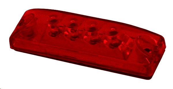 PLAFON LATERAL 4 LEDS ROJO 4X1.4"