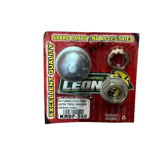 KIT TUERCA FD AUTOS, TOPAZ, GHIA 82-94 5