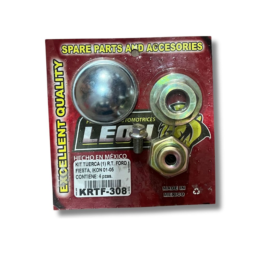 KIT TUERCA FD FIESTA, IKON  01-05 4pz