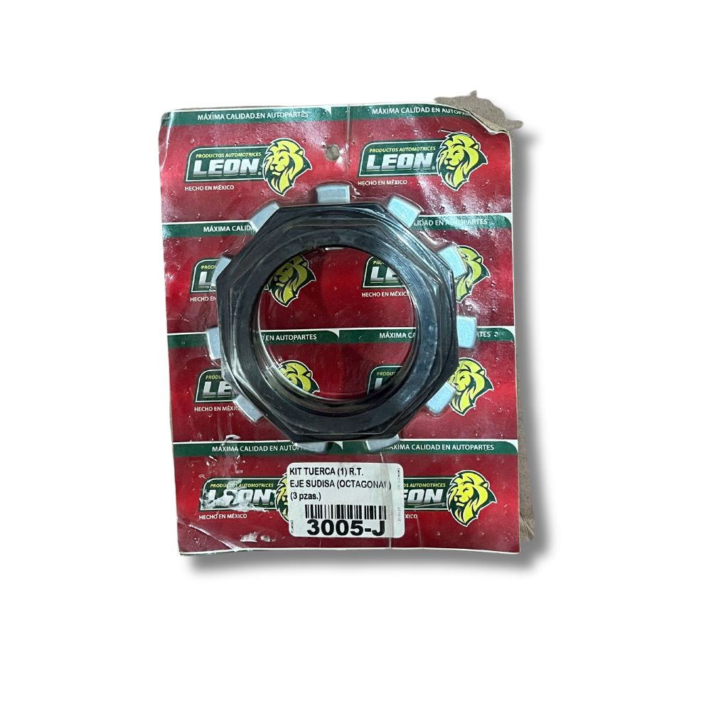 KIT TUERCA EJE SUDISA OCTAGONAL 3pz