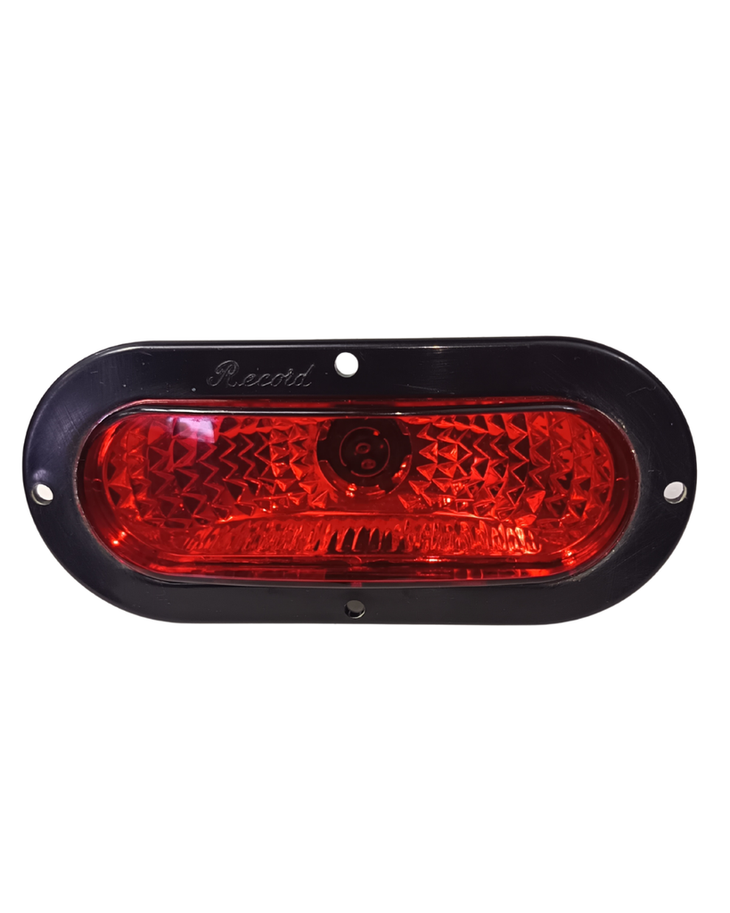 PLAFON EMBUTIDO OVALADO DIAMANTE 19.5X9 CM ROJO