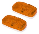 PLAFON HELLA 16 LEDS AMBAR 2 X 4" FIJO PAR