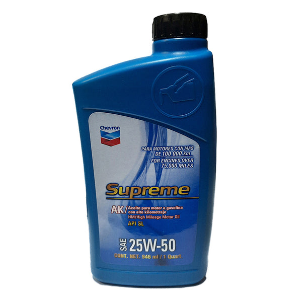 ACEITE MOTOR CHEVRON 25W50 946 ML