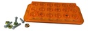 PLAFON LED PLANO 18 LEDS AMBAR P/ATORNILLAR 12-24V 5.8 x 13 cms