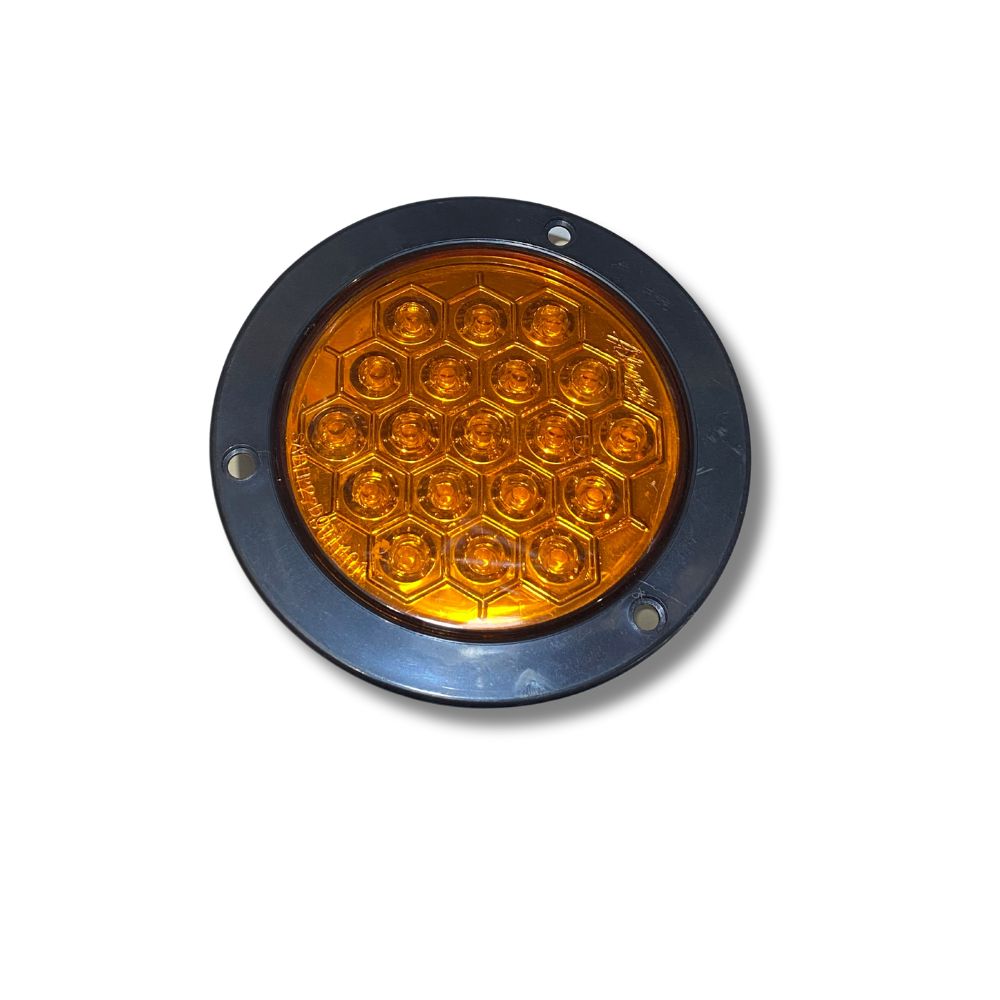 PLAFON 4 EMBUTIDO 19 LEDS AMBAR FIJO ***