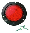 PLAFON LED ROJO REDONDO 4" 12V 24 LEDS ATORNI
