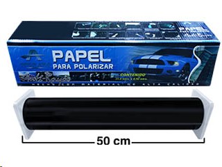 PAPEL POLARIZADO 35% ANTIRRAYAS 50 CM M