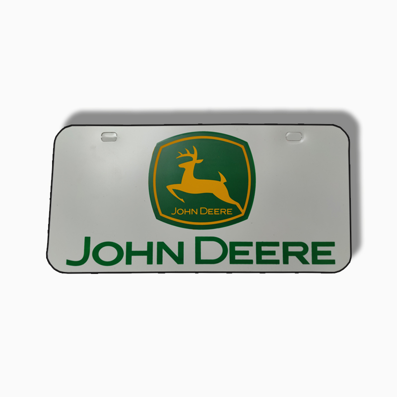 PLACA DECORATIVA INOX JHON DEERE