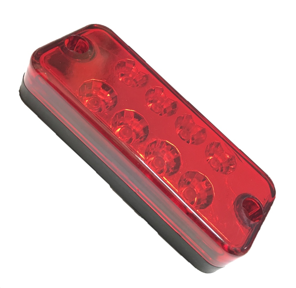 PLAFON LED RECTANGULAR 8 LEDS ROJO P/ATO
