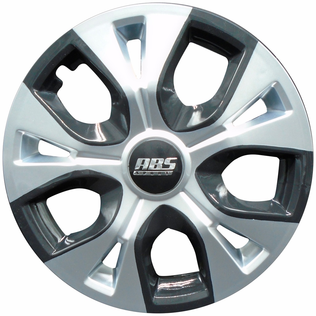 TAPON POLVERA RIN 14 ABS SPORT ESPECIALES TSPORT02 GRIS-NEGRO LES0036