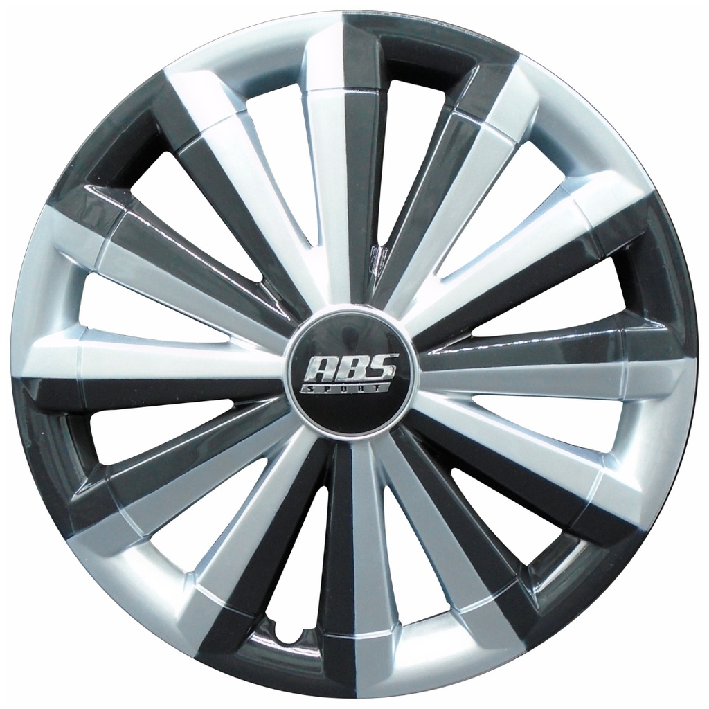 TAPON POLVERA RIN 14 ABS ESPECIALES GRIS NEGRO ABS-LGR-R14-0079 LES0021