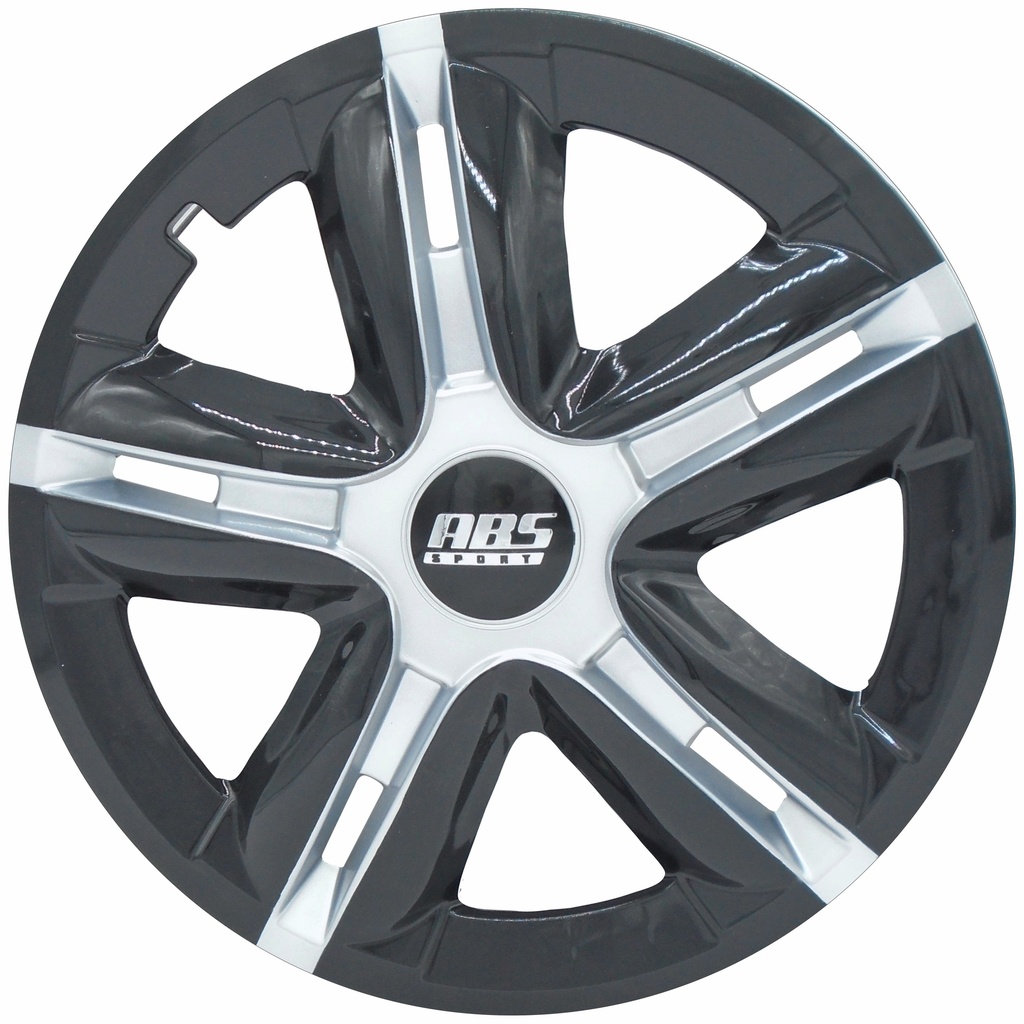 TAPON POLVERA RIN 15 ABS ESPECIALES GRIS NEGRO ABS-LGR-R15-0065 LES0026